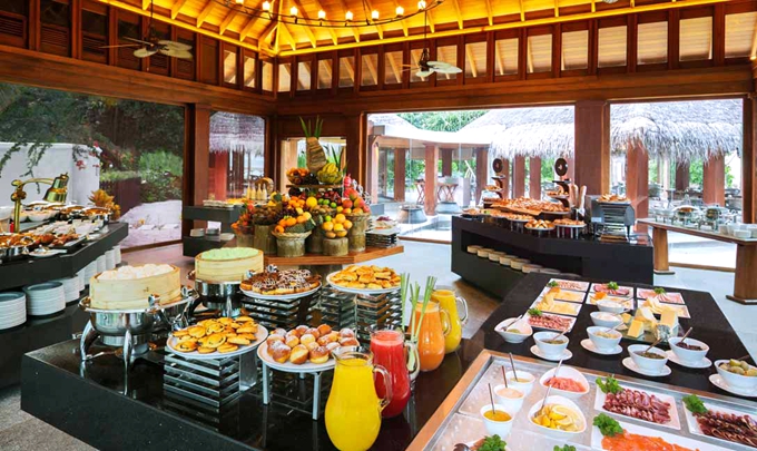 The Market（主餐厅） dining美食的图片集（ 国际美食 ），印度洋三大明珠马尔代夫,都喜天阙 Dusit Thani